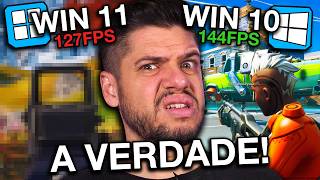 Windows 10 vs Windows 11 Qual é o MELHOR SISTEMA OPERACIONAL para JOGOS [upl. by Atinek]