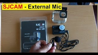 SJCAM external Mic for SJ6 Legend detail Review [upl. by Goulet]