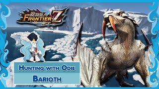 Monster Hunter  Frontier  Hunting With Odie  Barioth Exotic [upl. by Bart483]