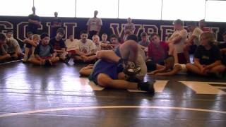 Putting Legs In Crossface Tilt at GCU Wrestling Camp 2011 [upl. by Ahtabbat]