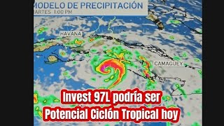 Actualización 1103 sobre el Invest 97L que hoy podría ser declarado como Potencial Ciclón Tropical [upl. by Einej]