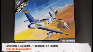 Academy F86 Sabre Review  Better than the Hasegawa F86 [upl. by Gnas]