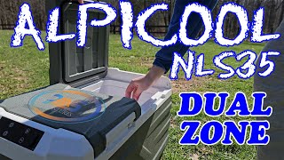 Alpicool NLS35 New Dual Zone Dual Door 28 pound 25 QT Powered Cooler [upl. by Anirb749]