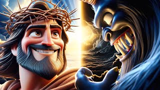 Jesus Defeats the Beast  AI Animation [upl. by Garrick]