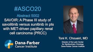 Kidney Cancer papillary renal cell carcinoma research presented by DanaFarber at ASCO 20 [upl. by Gracia]