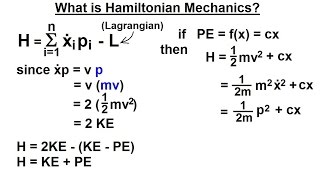 Physics 69 Hamiltonian Mechanics 1 of 18 What is Hamiltonian Mechanics [upl. by Lyrehs]