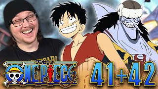 ONE PIECE EPISODE 41 amp 42 REACTION  Anime Reaction  Sub [upl. by Ridinger586]