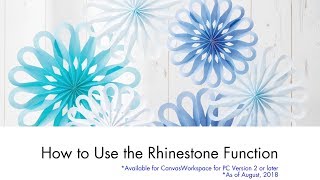 How to Use the Rhinestone Function [upl. by Bram902]