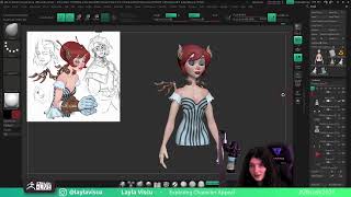 Exploring Character Appeal – Layla Viscu – ZBrush 2024 [upl. by Masuh]