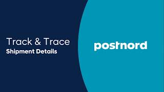 Track amp Trace Details – PostNord Portal Business [upl. by Jodi545]