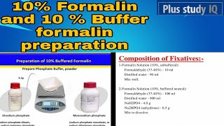 how to make 10 Buffer formalin and 10 formalin Fixative preparation detail processer Histology [upl. by Gahl]