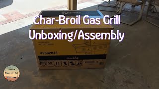 CharBroil 4BURNER GAS GRILL UnboxingAssembly [upl. by Ciredor]