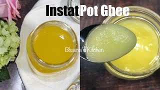 Instant Pot Ghee Clarified Butter in Electric Pressure Cooker Video Recipe  Bhavnas Kitchen [upl. by Fitzhugh]