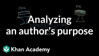 Analyzing an authors purpose  Reading  Khan Academy [upl. by Shewchuk]