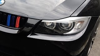 BMW E90 E91 DEPO F30 Style V3 LED U Ring Angel Eye Headlights [upl. by Benedetta]