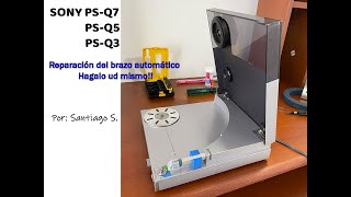 Reparación rápida y sencilla del Tocadiscos Sony PSQ7 PSQ5 PSQ3 Brazo de aguja sin movimiento [upl. by Docia941]