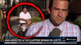 Man Gets Arrested After Slapping Wife In Wheelchair On Live TV [upl. by Dorr]