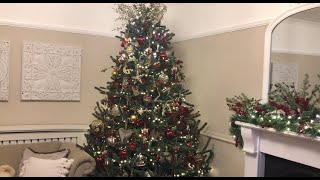 Christmas decorations home tour 2020 Vlogmas day 3 [upl. by Nalhsa234]