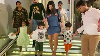 Sunny Leone With Her Cute Kids Spotted At Flags Banquet in Lokhandwala [upl. by Gregg]