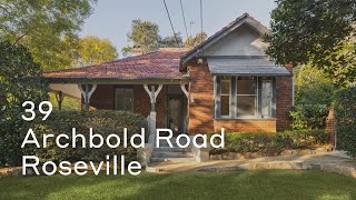 39 Archbold Road Roseville [upl. by Aidnac]