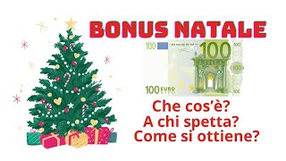 Decreto Omnibus BONUS NATALE 100 EURO Che cosè A chi spetta Come richiederlo [upl. by Nahseez]