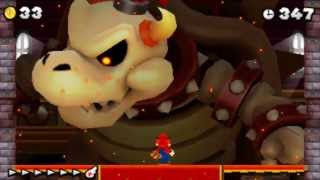 New Super Mario Bros 2  100 Walkthrough  Star World  Dry Bowser Boss Fight All Moon Coins [upl. by Holden]