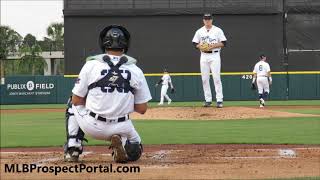 Casey Mize  Detroit Tigers prospect  slow motion [upl. by Anrapa733]