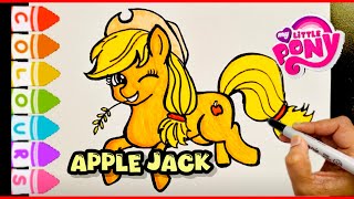 How to Draw AppleJack from My Little Pony step by step drawing Simplyart931 [upl. by Brigida430]