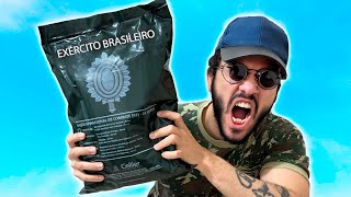 PROVANDO A COMIDA DO EXÉRCITO BRASILEIRO [upl. by Nisaj]