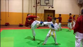 KARATE  LEZIONE DI KUMITE COMBATTIMENTO [upl. by Hakan]