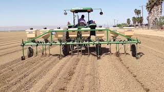 BountiGel G application granules at soil prep tomatoes CA [upl. by Calvina]