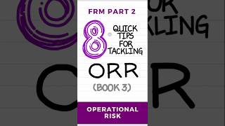 FRM Part 2  8 Quick Tips for Tackling the Operational Risk Book Book 3 [upl. by Trevar]