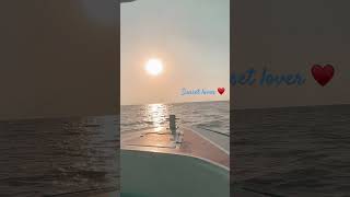 Watched the amazing sunset while boating at Revdanda beach Alibaug ♥️ shorts sunset watersports [upl. by Nnaul]