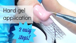 Hard gel application on forms for beginners [upl. by Outhe]