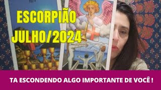 ESCORPIÃO ♏️ JULHO 2024 🔮 ESSA PESSOA ESCONDE ALGO IMPORTANTE DE VOCÊ NOVA OPORTUNIDADE [upl. by Alleirbag]