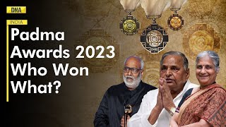 Padma Awards 2023 Mulayam Singh Yadav Sudha Murty Raveena Tandon among 106 Padma Award recipients [upl. by Service874]