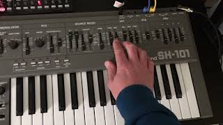 test  Techno  Roland SH101 amp Korg SQ1 [upl. by Claudette]