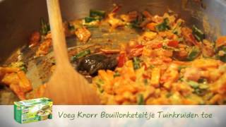 Spaghetti met verse fijne groenten  Knorr [upl. by Atinnod]