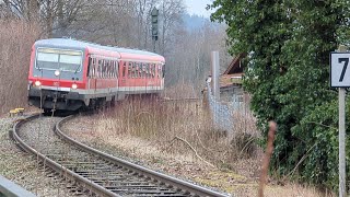 Ein und Ausfahrt eines RB48 in Ebersberg [upl. by Joyan464]