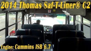 Day time driving 2014 Thomas SafTLiner® C2 BUS 1328 [upl. by Kliman859]