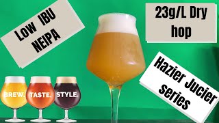 NEIPA Homebrew Recipe  Low IBU calculated  Just Dry hops  23 gramsL  Brewzilla Fermzilla [upl. by Hailahk503]