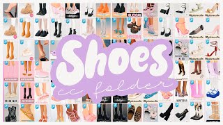 100 ITEMS SHOES CC FOLDER 👠 SIMS 4 MODS FREE DOWNLOAD [upl. by Rhoades]