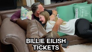 Girl Surprised With Billie Eilish Tickets 😭 [upl. by Leoline]