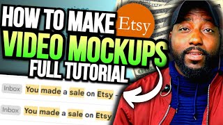 How to Make Tshirt Video Mockups for Etsy Full Tutorial with Placeit 2023 [upl. by Casta]