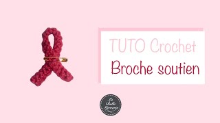 Crochet  Octobre rose ruban  La Belle Mercerie [upl. by Sirahs]