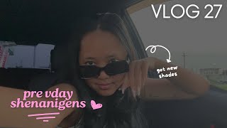 Hi Vlog 27 picking up cake  pre vday shenanigens  mimi mini market 🎂💕🍟🍗 [upl. by Nerrot]