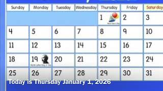 Starfall Calendar January 1 2026 on Starfall App [upl. by Boeke]