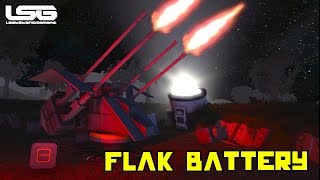 Space Engineers  Flak Battery Scene Anti Air [upl. by Noffets541]