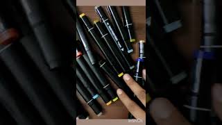 Touch 24 PCs colour markersunboxing and review [upl. by Aiuqat]