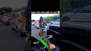 Hyper rider jordar stunt 🫶 rider sorts motovlog vrialshort [upl. by Eirot]